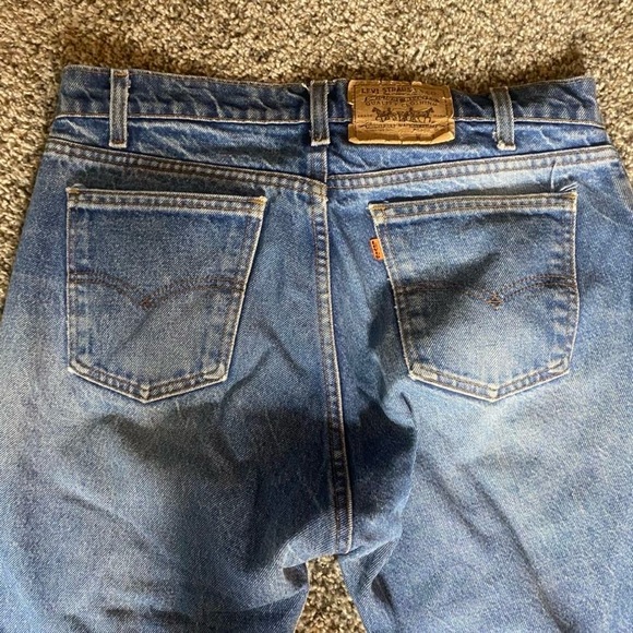 Vintage Levi’s 02505 0217 Jeans Mens 32x29 Blue 1980s Orange Tab Made In USA - Picture 7 of 9